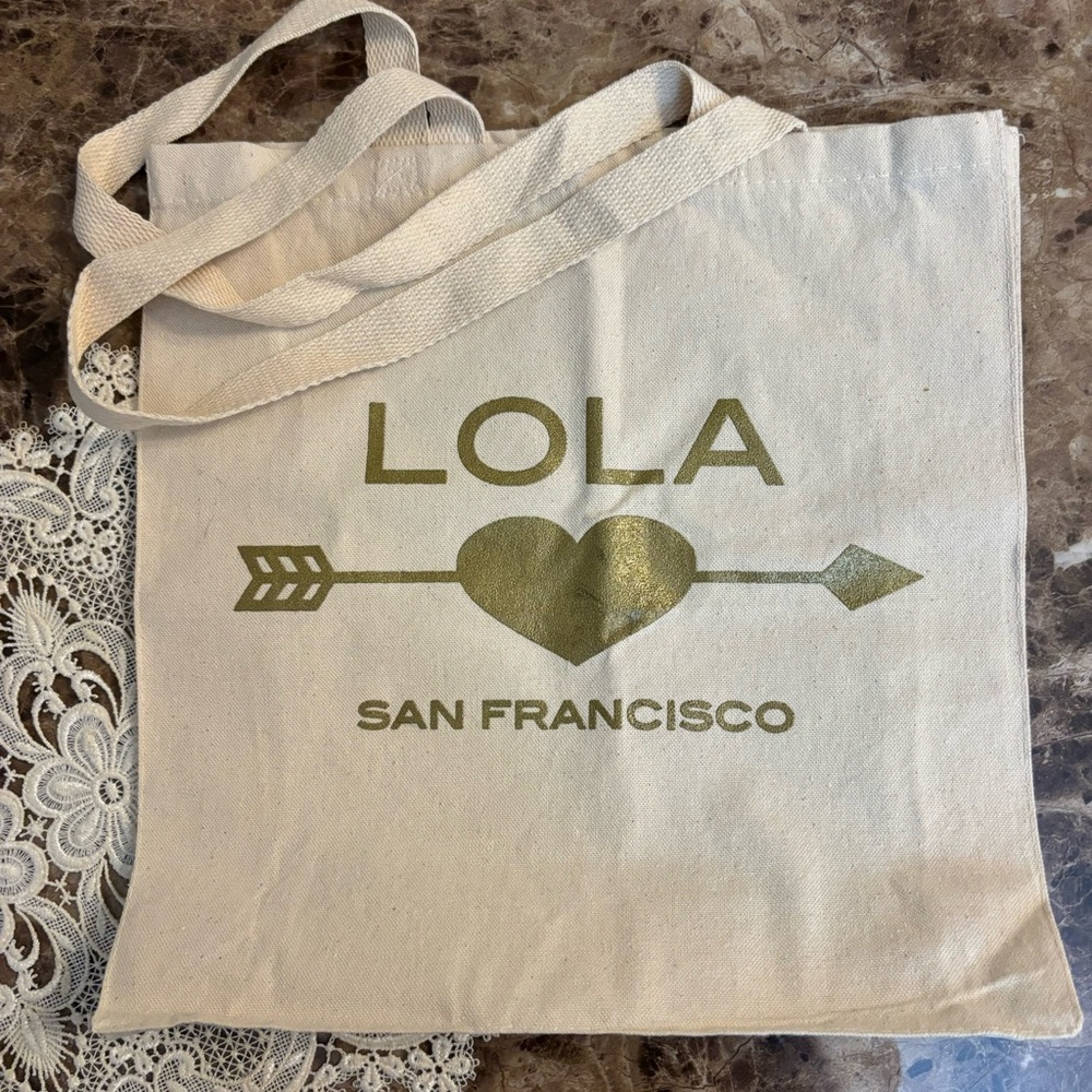 NWOT Lola San Francisco Canvas Tote Bag